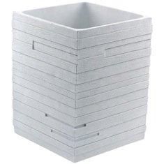 White Free Standing Waste Can